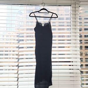 New H&M black midi dress size 4 runs small